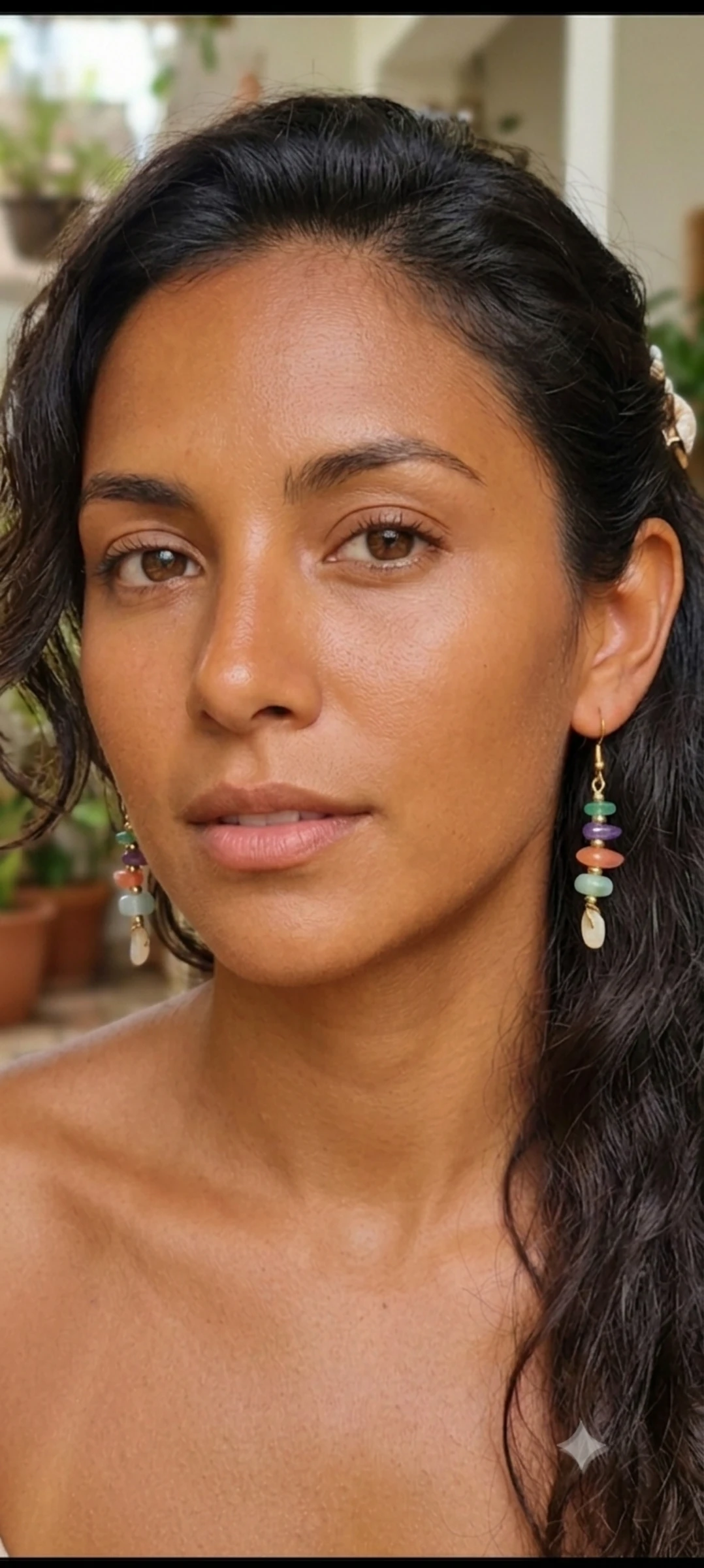 🧿🌈🧿Lindos Pendientes de Ágatas Naturales🧿🌈🧿